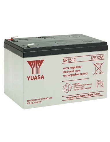 Acumulator UPS Yuasa NP12-12-TW, 12V 12