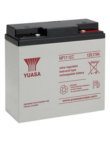 Аккумулятор для резервного питания Yuasa NP17-12I -TW, 12В, 17А*ч