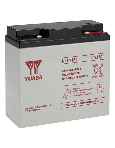 Аккумулятор для резервного питания Yuasa NP17-12I -TW, 12В, 17А*ч