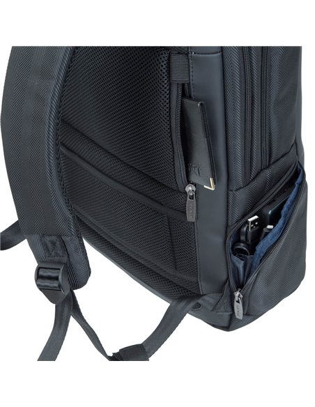 Rucsac pentru Laptop RivaCase Narita, 15.6", Poliester, Negru