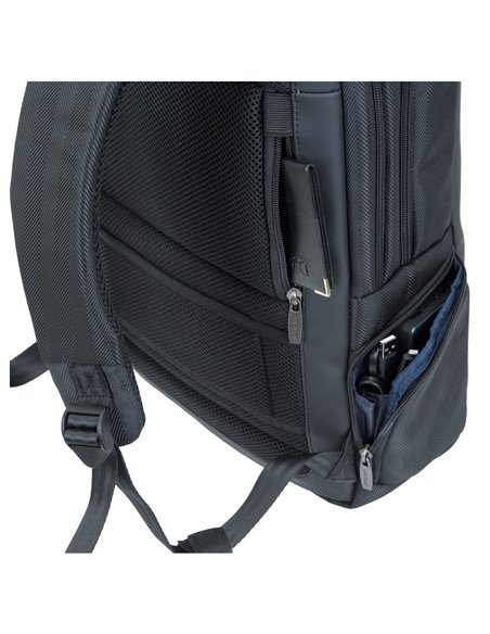 Rucsac pentru Laptop RivaCase Narita, 15.6", Poliester, Negru