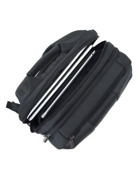 Rucsac pentru Laptop RivaCase Narita, 15.6", Poliester, Negru