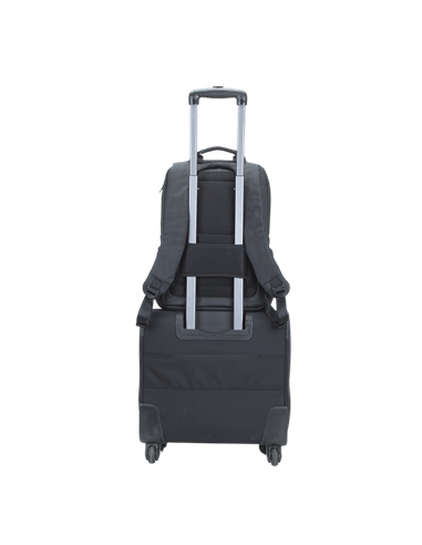 Rucsac pentru Laptop RivaCase Narita, 15.6", Poliester, Negru