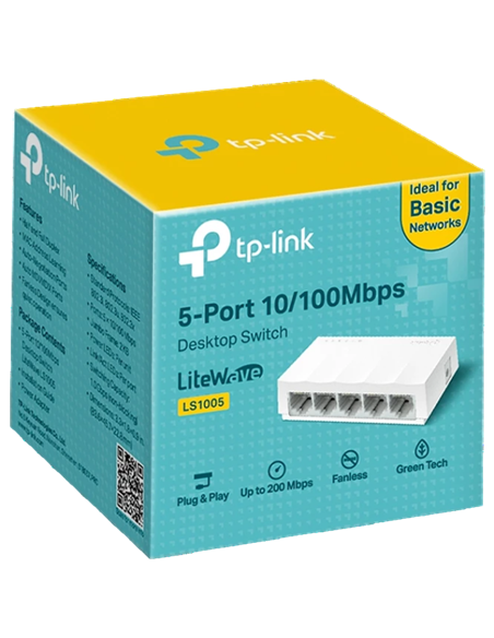 Switch de rețea TP-LINK LS1005, 5x 10/100 Mbps