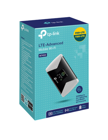 Мобильный Wi‑Fi роутер TP-LINK M7450, Чёрный