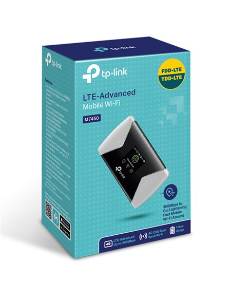 Мобильный Wi‑Fi роутер TP-LINK M7450, Чёрный