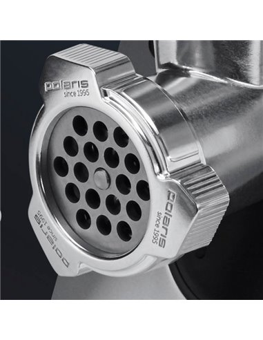 Mașină de tocat carne Polaris PMG2546, Oțel Inoxidabil Negru