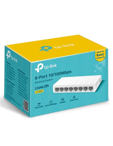 Switch de rețea TP-LINK LS1008, 8x 10/100 Mbps