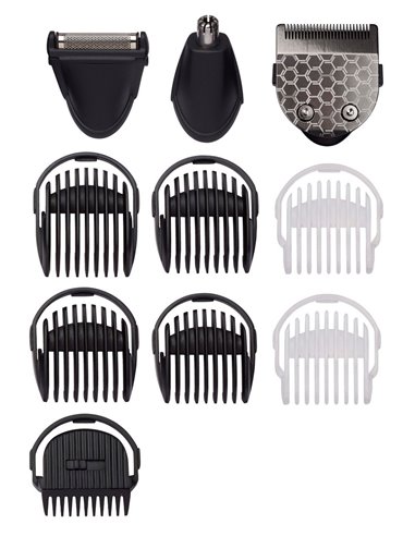 Мужской Триммер BaByliss 8-in-1 Carbon Steel Multi Trimmer MT728E, Чёрный