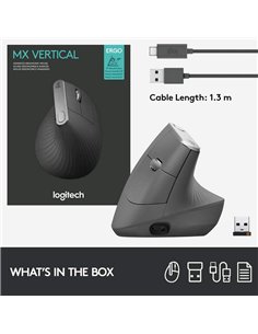 Беcпроводная мышь Logitech MX Vertical, Чёрный 2