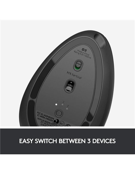 Беcпроводная мышь Logitech MX Vertical, Чёрный
