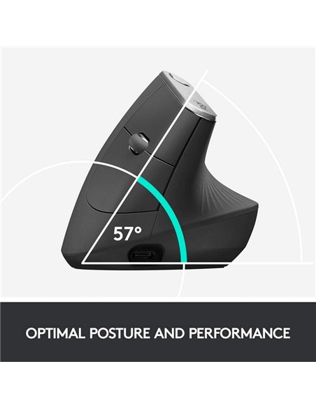 Беcпроводная мышь Logitech MX Vertical, Чёрный