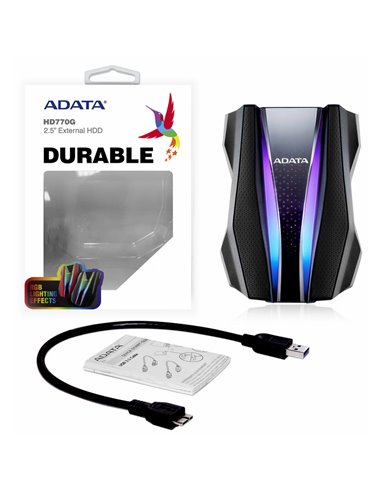 Внешний портативный жесткий диск ADATA HD770G,  1 TB, Чёрный (AHD770G-1TU32G1-CBK)
