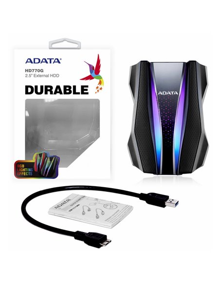Внешний портативный жесткий диск ADATA HD770G,  1 TB, Чёрный (AHD770G-1TU32G1-CBK)