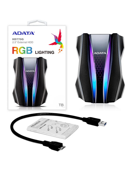 HDD portabil extern ADATA HD770G,  1 TB, Negru (AHD770G-1TU32G1-CBK)