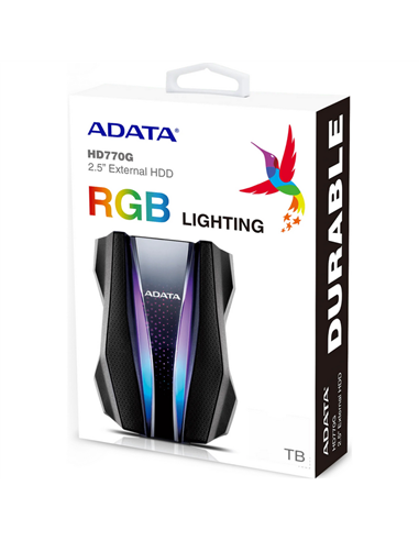 HDD portabil extern ADATA HD770G,  1 TB, Negru (AHD770G-1TU32G1-CBK)