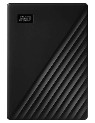 Внешний портативный жесткий диск Western Digital WD My Passport,  2 TB, Чёрный (WDBYVG0020BBK-WESN)