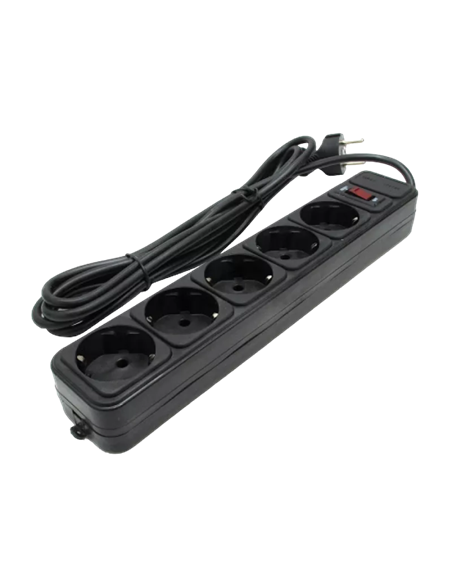 Сетевой фильтр Ultra Power UP3-B-1.8UPS, 5 Розеток, 1,8м, Чёрный