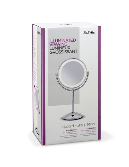 Зеркало Косметическое BaByliss 9436E, Серебристый