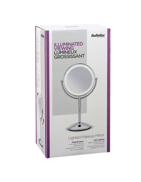 Зеркало Косметическое BaByliss 9436E, Серебристый
