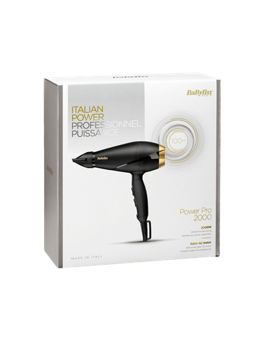 Uscător de păr BaByliss Power Pro 6704E, 2000 W, Negru