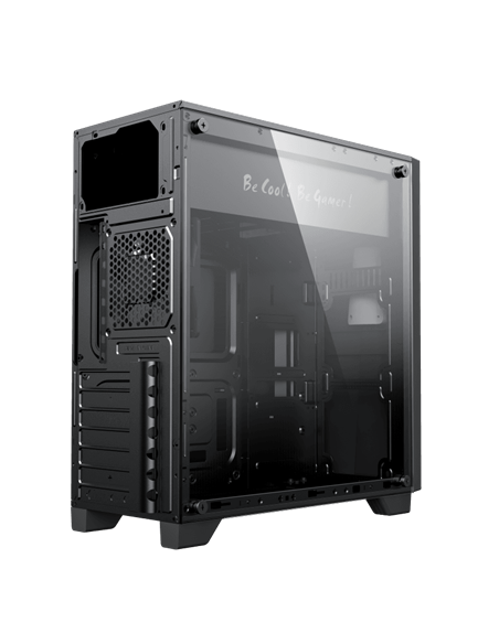 Компьютерный корпус Gamemax Nova N5, Midi-Tower, Без блока питания, Чёрный