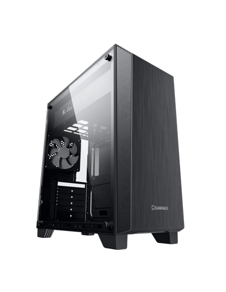 Carcasă PC Gamemax Nova N5, Midi-Tower, Fără PSU, Negru