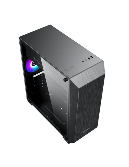Carcasă PC Gamemax Nova N5, Midi-Tower, Fără PSU, Negru