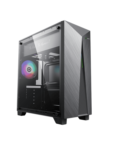 Carcasă PC Gamemax Nova N6, Midi-Tower, Fără PSU, Negru