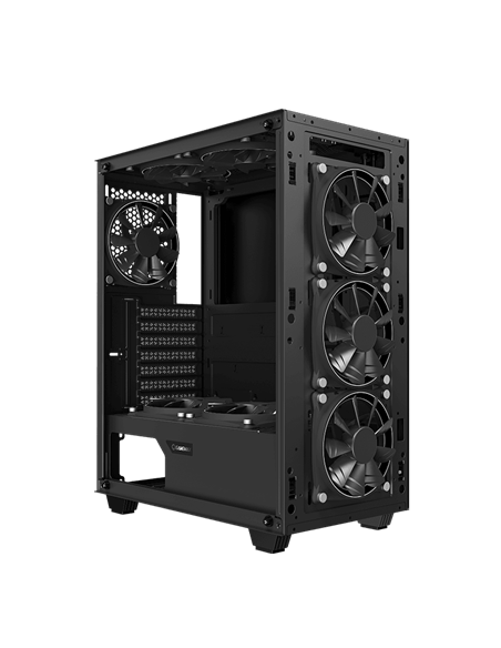 Компьютерный корпус Gamemax Draco XD, Midi-Tower, Без блока питания, Чёрный