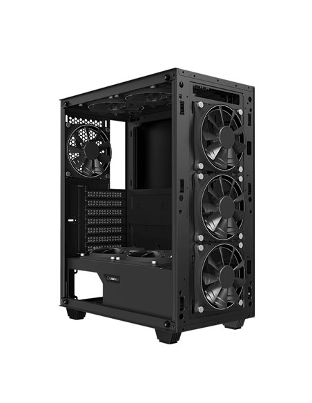 Компьютерный корпус Gamemax Draco XD, Midi-Tower, Без блока питания, Чёрный