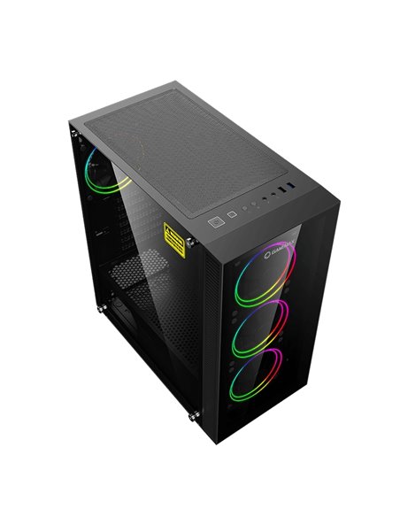 Carcasă PC Gamemax Draco XD, Midi-Tower, Fără PSU, Negru