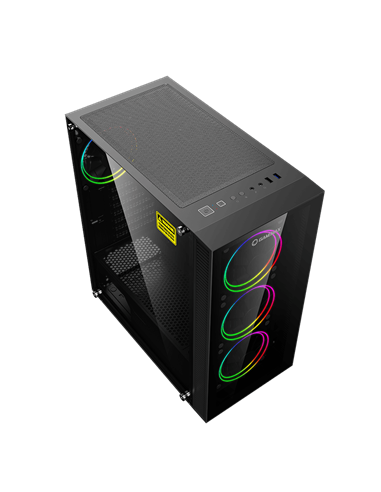Компьютерный корпус Gamemax Draco XD, Midi-Tower, Без блока питания, Чёрный