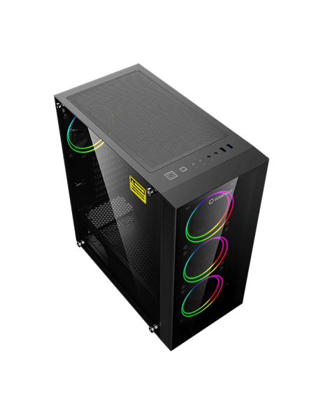 Carcasă PC Gamemax Draco XD, Midi-Tower, Fără PSU, Negru