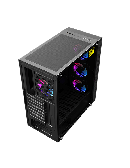 Carcasă PC Gamemax Draco XD, Midi-Tower, Fără PSU, Negru