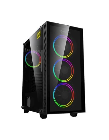Компьютерный корпус Gamemax Draco XD, Midi-Tower, Без блока питания, Чёрный