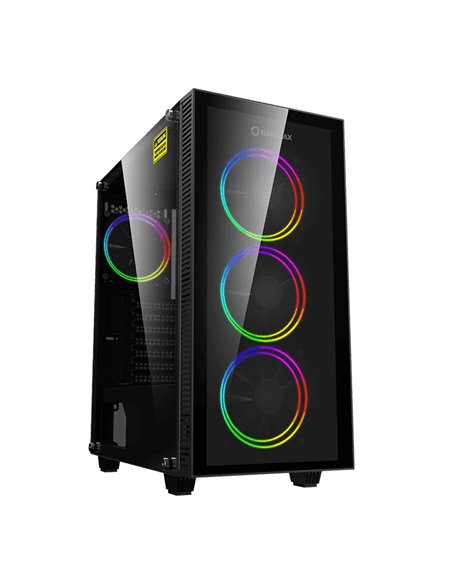 Carcasă PC Gamemax Draco XD, Midi-Tower, Fără PSU, Negru