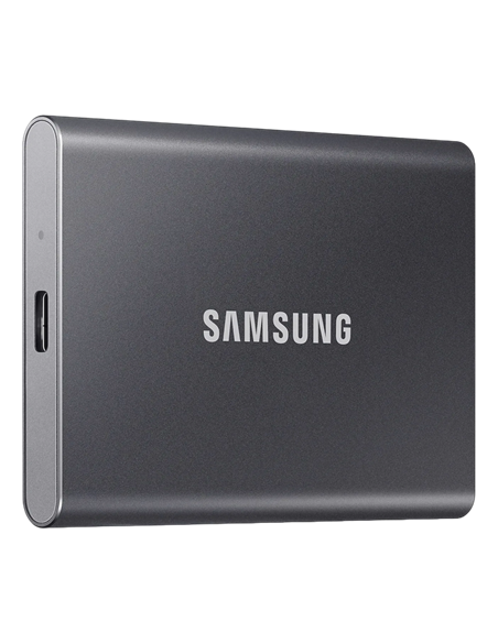 SSD portabil extern Samsung Portable SSD T7, 2 TB, Grey (MU-PC2T0T/WW)