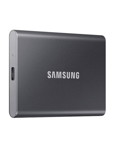 SSD portabil extern Samsung Portable SSD T7, 2 TB, Grey (MU-PC2T0T/WW)