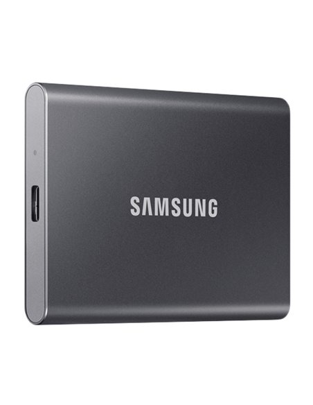SSD portabil extern Samsung Portable SSD T7, 2 TB, Grey (MU-PC2T0T/WW)