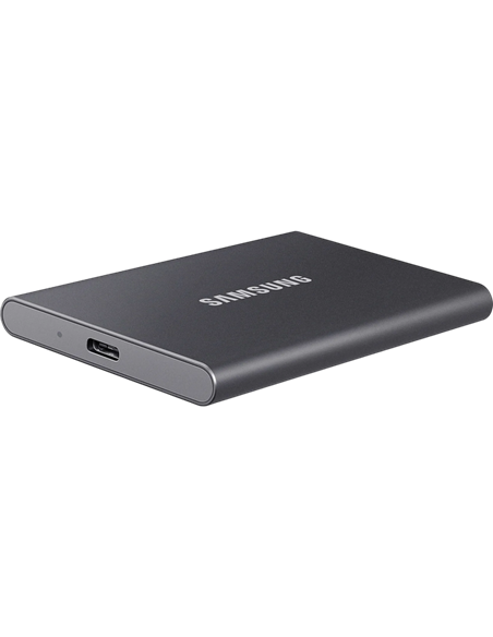 SSD portabil extern Samsung Portable SSD T7, 2 TB, Grey (MU-PC2T0T/WW)