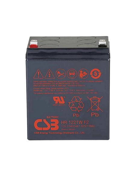 Аккумулятор для резервного питания CSB HR-1221, 12В 5