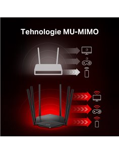 Беспроводной маршрутизатор MERCUSYS MR50G, Чёрный 2