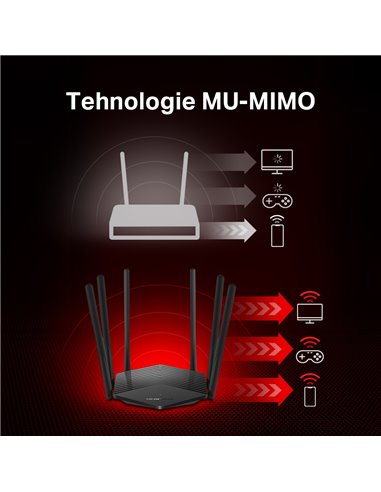 Беспроводной маршрутизатор MERCUSYS MR50G, Чёрный