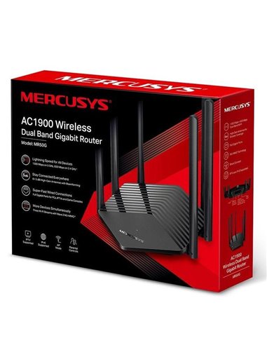 Беспроводной маршрутизатор MERCUSYS MR50G, Чёрный