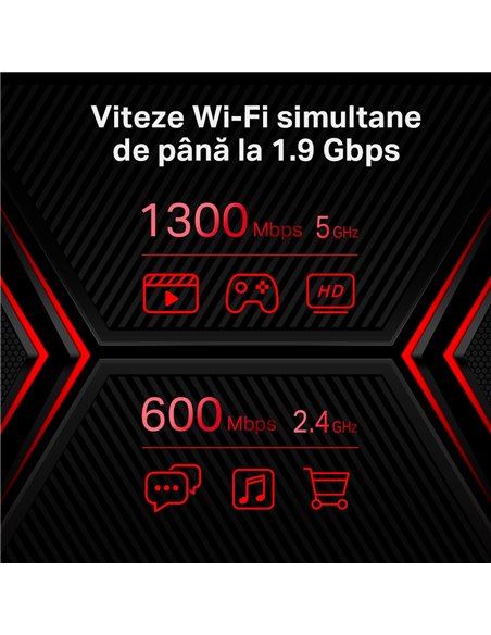 Router fără fir MERCUSYS MR50G, Negru