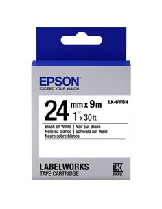 Cartuş de bandă Epson LK-6WBN, 24 mm x 9 m 2