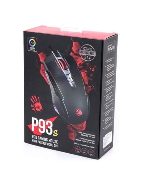 Игровая мышь Bloody P93s, Чёрный