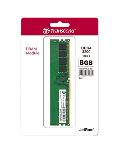 Оперативная память Transcend JM3200HLB-8G, DDR4 SDRAM, 3200 МГц, 8Гб