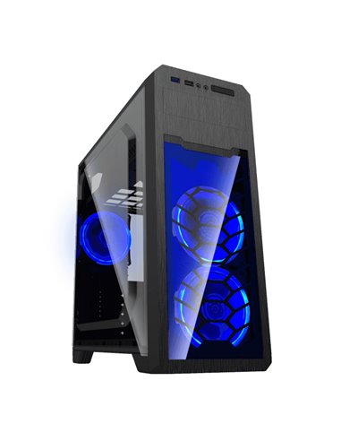 Carcasă PC Gamemax G563, Midi-Tower, Fără PSU, Negru